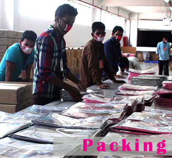 Rosa Apparels packing